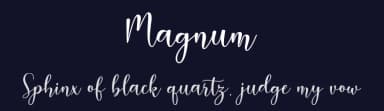 Magnum by Fakhrul Razi — Script Handwritten Font — thumbnail 2