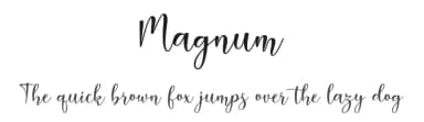 Magnum by Fakhrul Razi — Script Handwritten Font — thumbnail 1