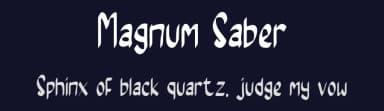 Magnum Saber by Rangkai Aksara — Script Handwritten Font — thumbnail 2