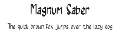 Magnum Saber by Rangkai Aksara — Script Handwritten Font — thumbnail 1