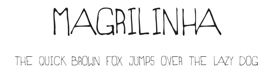 Magrilinha by Daniel Maciel — Script Handwritten Font — preview 1