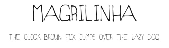 Magrilinha by Daniel Maciel — Script Handwritten Font