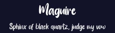 Maguire by StringLabs Creative Studio — Script Handwritten Font — thumbnail 2