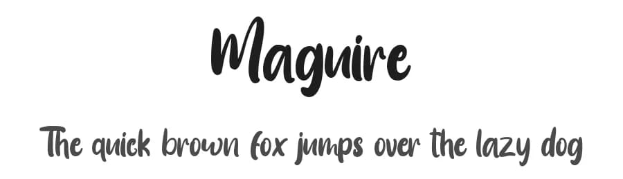 Maguire by StringLabs Creative Studio — Script Handwritten Font