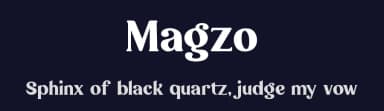 Magzo by HansCo — Serif Font — thumbnail 2