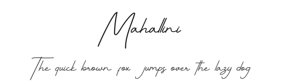 Mahallini by Typegoals Labs — Script Handwritten Font