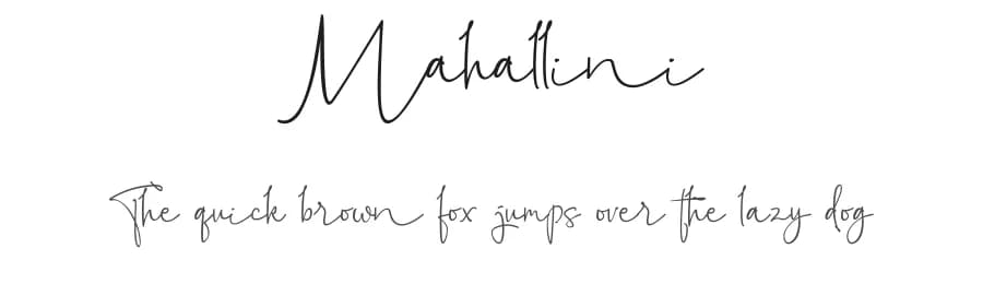 Mahallini by Agus Diantoro — Script Handwritten Font