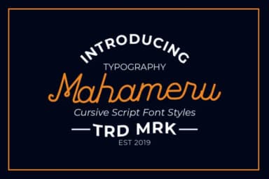 Mahameru Font by Minimal Movement — Script Handwritten Font — thumbnail 1