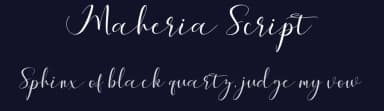 Maheria Script by mightype — Script Handwritten Font — thumbnail 2