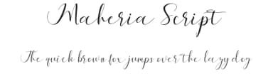 Maheria Script by mightype — Script Handwritten Font — thumbnail 1