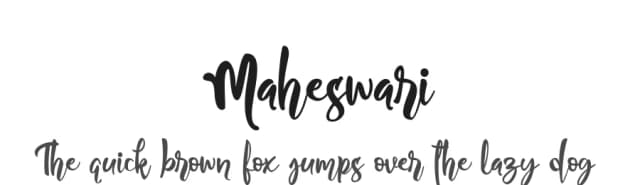 Maheswari by Creativework69 Studio — Script Handwritten Font