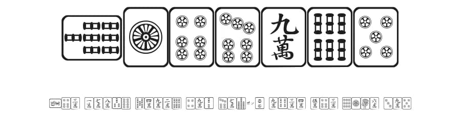 Mahjong by Yoshiki Kita — Dingbats Font
