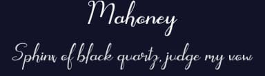 Mahoney by Hardiboy Design — Script Handwritten Font — thumbnail 2
