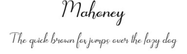 Mahoney by Hardiboy Design — Script Handwritten Font — thumbnail 1