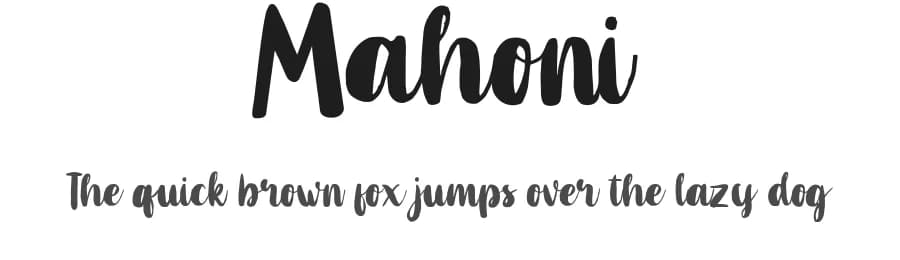 Mahoni by Dikas Studio — Script Handwritten Font