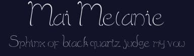 Mai Melanie by Dera Maulana — Script Handwritten Font — thumbnail 2
