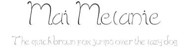 Mai Melanie by Dera Maulana — Script Handwritten Font — thumbnail 1