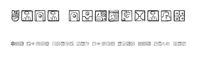 Maia ideograph by Joakin — Dingbats Font