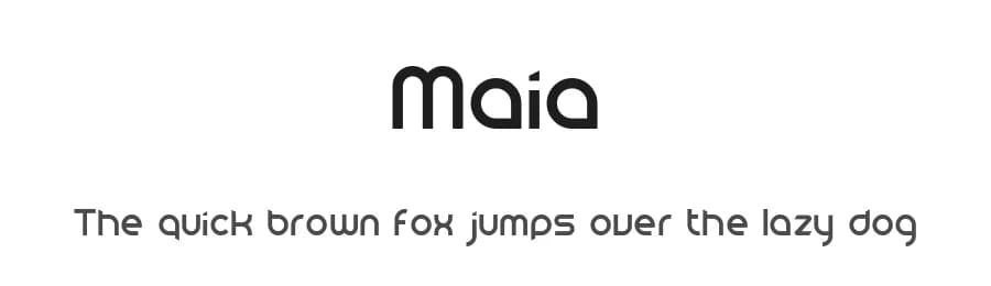 Maia by Julia Roberts — Sans Serif Font