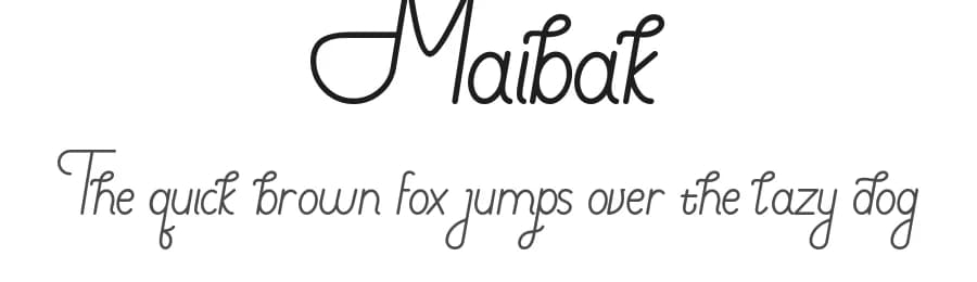 Maibak by Skala Studio — Script Handwritten Font