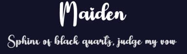 Maiden by Scratchones — Script Handwritten Font — thumbnail 2