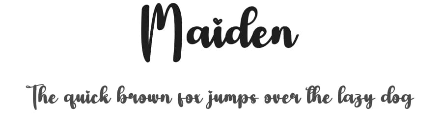 Maiden by Scratchones — Script Handwritten Font