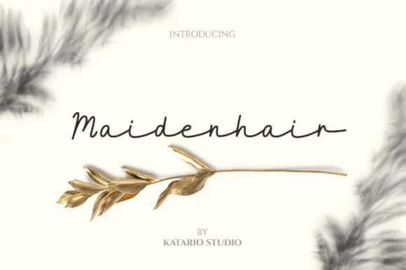 Maidenhair Font by Katario Studio — Script Handwritten Font