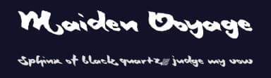Maiden Voyage by Xerographer Fonts — Script Handwritten Font — thumbnail 2