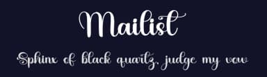 Mailist by Inermedia Studio — Script Handwritten Font — thumbnail 2