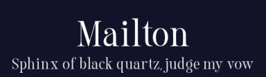 Mailton by Alit Design — Serif Font — thumbnail 2