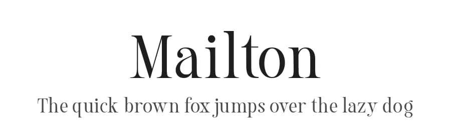 Mailton by Alit Design — Serif Font