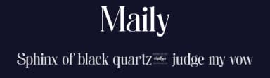Maily by Nathatype — Serif Font — thumbnail 2