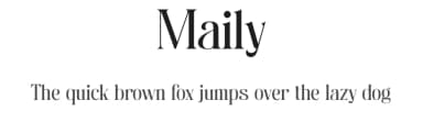 Maily by Nathatype — Serif Font — thumbnail 1