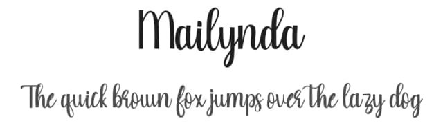 Mailynda by SharkStudio — Script Handwritten Font