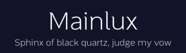 Mainlux by Digitype Studio — Sans Serif Font — thumbnail 2