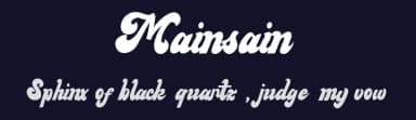 Mainsain by Faras  Dina — Script Handwritten Font — thumbnail 2