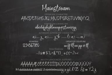 Mainstream Font by Byuly Ayika — Script Handwritten Font — thumbnail 2