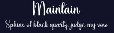 Maintain by Andi Moz — Script Handwritten Font — thumbnail 2
