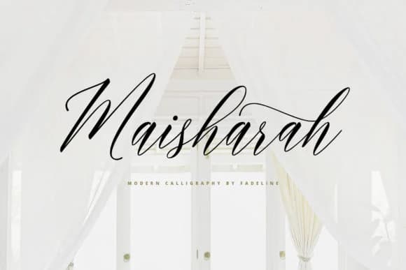 Maisharah Font by FadeLine — Script Handwritten Font