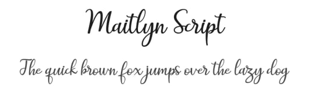 Maitlyn Script by Akifatype Studio — Script Handwritten Font