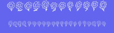 FE Majas Flowers by Font Environment — Dingbats Font — thumbnail 3