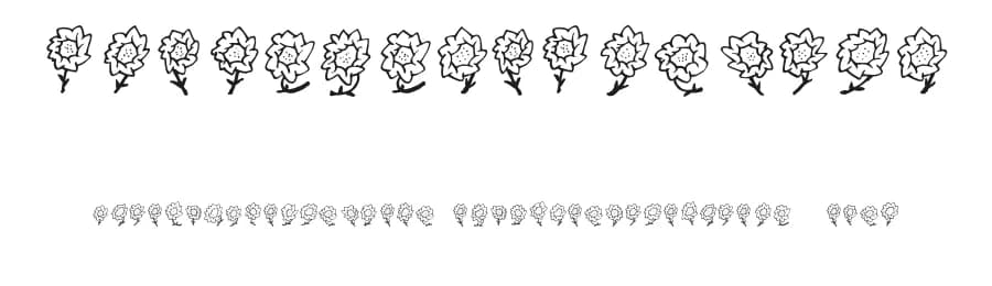 FE Majas Flowers by Font Environment — Dingbats Font