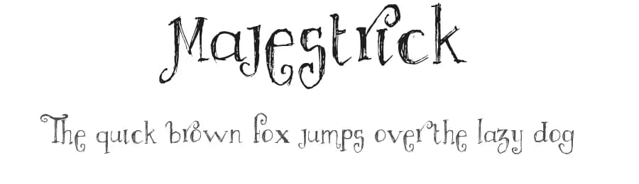Majestrick by imagex — Script Handwritten Font