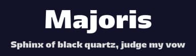 Majoris by Bernd Montag — Sans Serif Font — thumbnail 2