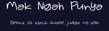 Mak Ngah Punya by Haslinda Adnan — Script Handwritten Font — thumbnail 2