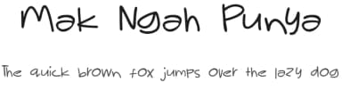 Mak Ngah Punya by Haslinda Adnan — Script Handwritten Font — thumbnail 1