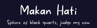 Makan Hati by Khurasan — Script Handwritten Font — thumbnail 2