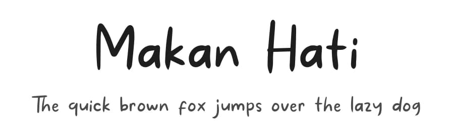 Makan Hati by Khurasan — Script Handwritten Font