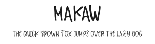 Makaw by Ignatius Giwan — Script Handwritten Font