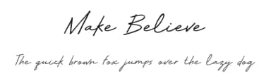 Make Believe by BLKBK Fonts — Script Handwritten Font — thumbnail 1